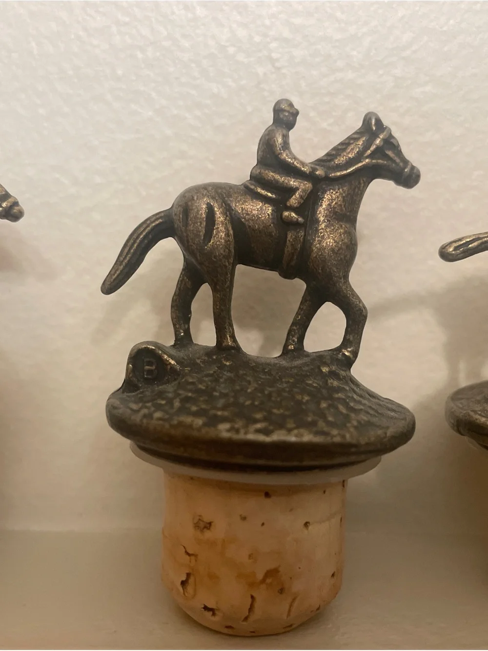 Blanton's Bourbon Horse & Jockey Cork Stoppers Letters A, B, L, N-Authentic Set